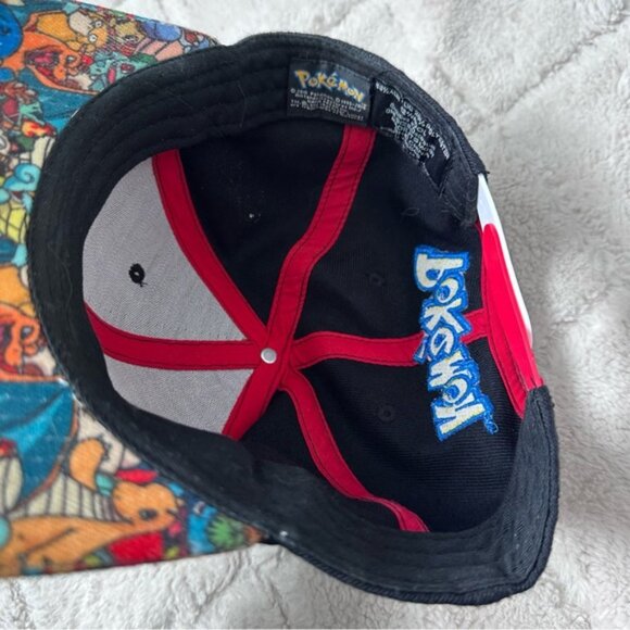 Pokemon | Poké Ball Sublimated Bill Snapback Baseball Cap - Picture 5 of 8